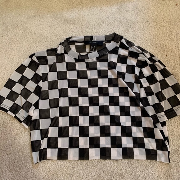 Forever 21 Tops - Cropped forever 21 Mesh tee